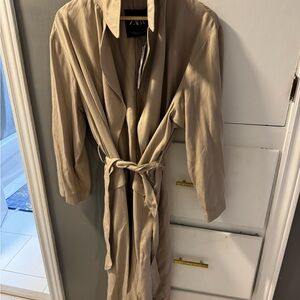 Zara Beige Women's Trench Coat